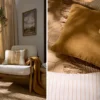Lynton Fabric from iLiv Hartland collection - brown striped woven