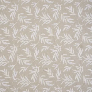Filora Fabric from iLiv Terrana collection - neutral botanical embroideried