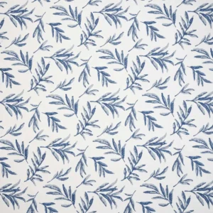 Filora Fabric from iLiv Terrana collection - blue botanical embroideried
