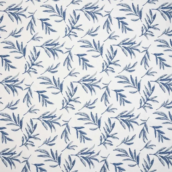 Filora Fabric - Prussian by Filora Fabric from iLiv Terrana collection - blue botanical embroideried