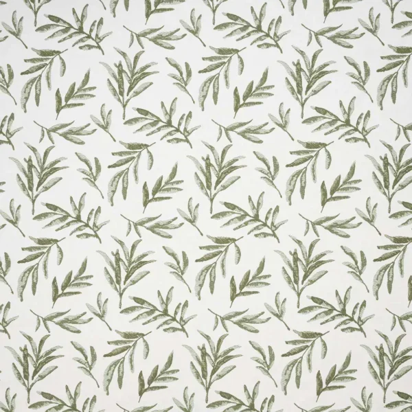 Filora Fabric - Willow by Filora Fabric from iLiv Terrana collection - green botanical embroideried