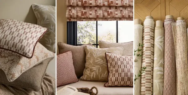 Elmora Fabric - Willow by Wildern Fabric from iLiv Terrana collection - blue contemporary woven
