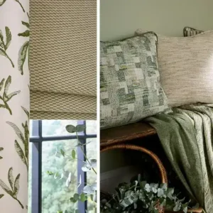 Terrana Fabric from iLiv Terrana collection - green contemporary woven