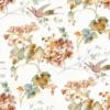 Giardino Fabric from Cristina Marrone Giardino collection - brown botanical cotton