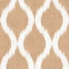 Giardino Fabric from Cristina Marrone Giardino collection - brown geometric cotton