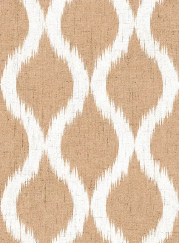 Giardino Fabric from Cristina Marrone Giardino collection - brown geometric cotton