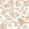 Giardino Fabric from Cristina Marrone Giardino collection - brown botanical cotton