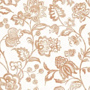 Giardino Fabric from Cristina Marrone Giardino collection - brown botanical cotton