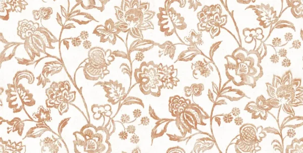 Giardino Fabric from Cristina Marrone Giardino collection - brown botanical cotton