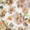 Giardino Fabric from Cristina Marrone Giardino collection - brown botanical cotton