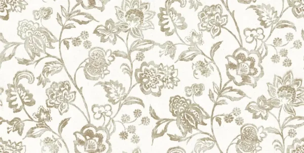 Giardino Fabric from Cristina Marrone Giardino collection - black-grey botanical cotton