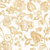 Giardino Fabric from Cristina Marrone Giardino collection - yellow botanical cotton
