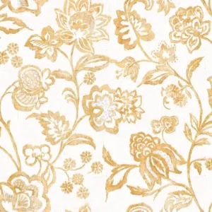 Giardino Fabric from Cristina Marrone Giardino collection - yellow botanical cotton