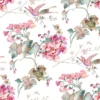 Giardino Fabric from Cristina Marrone Giardino collection - pink botanical cotton