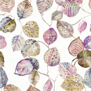 Giardino Fabric from Cristina Marrone Giardino collection - pink botanical cotton