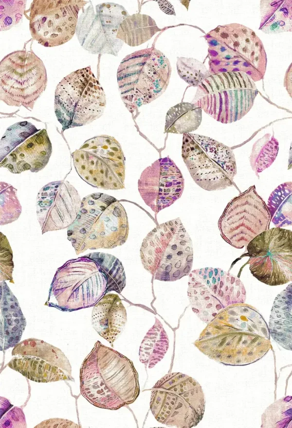 Giardino Fabric - GIA4268 by Giardino Fabric from Cristina Marrone Giardino collection - pink botanical cotton