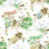 Giardino Fabric from Cristina Marrone Giardino collection - green botanical cotton