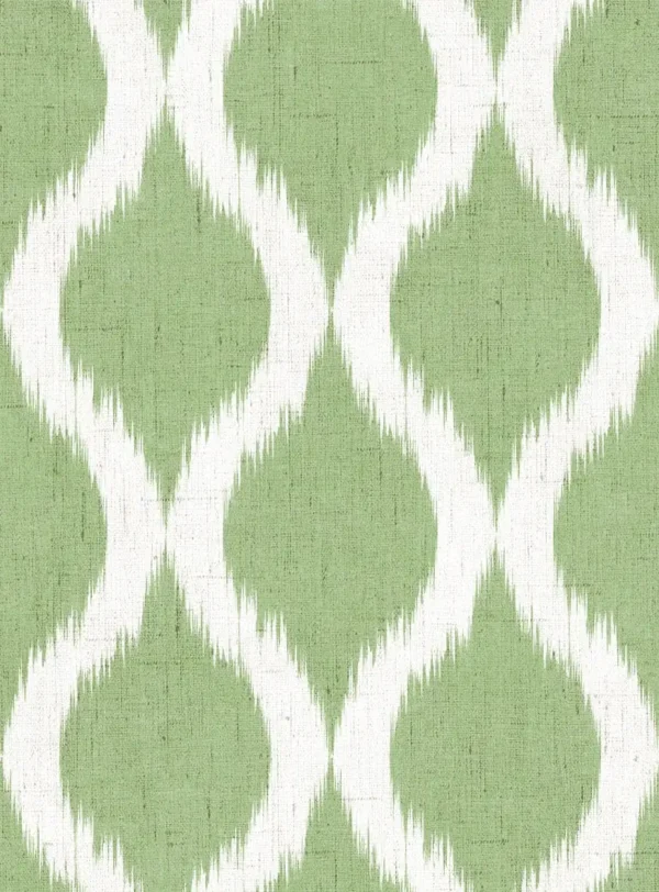 Giardino Fabric from Cristina Marrone Giardino collection - green geometric cotton