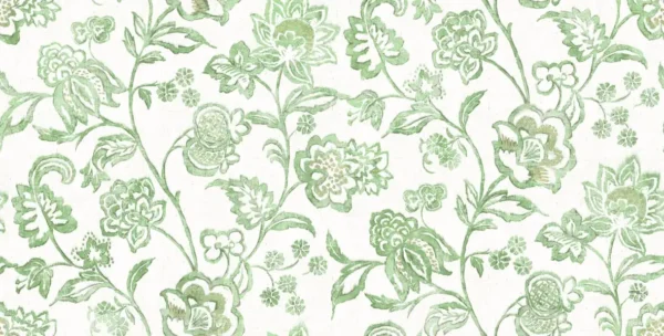 Giardino Fabric - GIA4275 by Giardino Fabric from Cristina Marrone Giardino collection - green botanical cotton