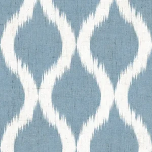 Giardino Fabric from Cristina Marrone Giardino collection - blue geometric cotton