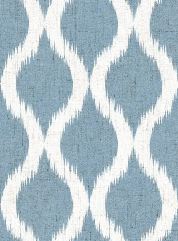 Giardino Fabric - GIA4279 by Giardino Fabric from Cristina Marrone Giardino collection - blue geometric cotton