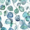 Giardino Fabric from Cristina Marrone Giardino collection - blue botanical cotton