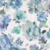Giardino Fabric from Cristina Marrone Giardino collection - blue botanical cotton