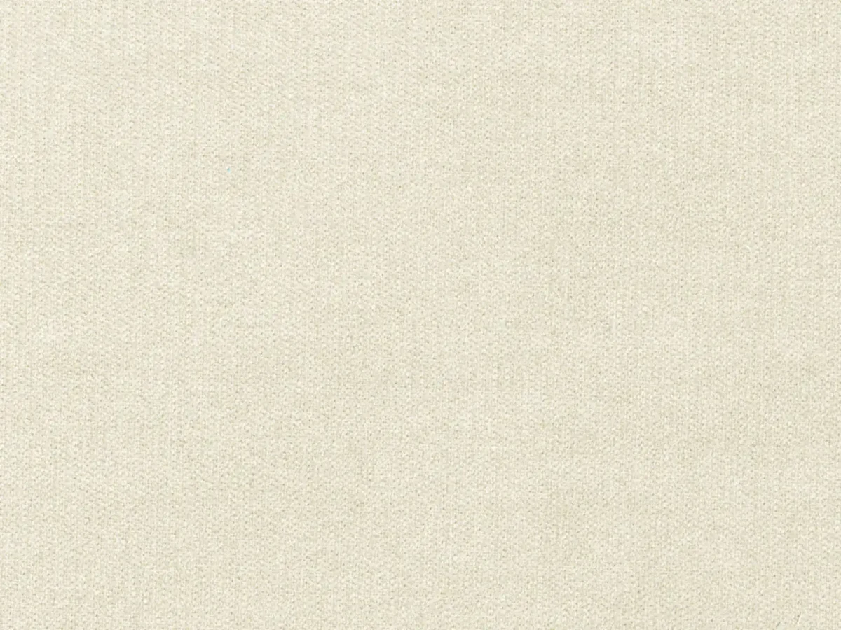 Luna Fabric - Natural by Luna Fabric from Cristina Marrone Luna collection - white plain velvet-chenille
