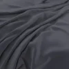 Plush Velvet Fabric from Warwick Plush Velvet IV collection - black-grey plain velvet-chenille