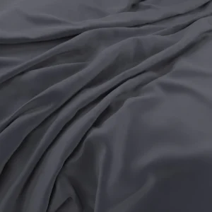 Plush Velvet Fabric from Warwick Plush Velvet IV collection - black-grey plain velvet-chenille