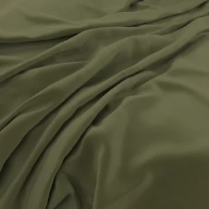 Plush Velvet Fabric from Warwick Plush Velvet IV collection - green plain velvet-chenille