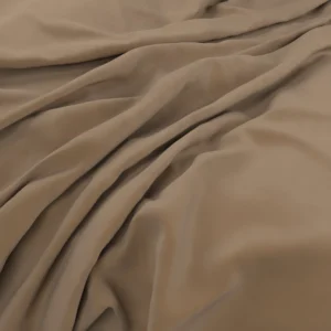 Plush Velvet Fabric from Warwick Plush Velvet IV collection - brown plain velvet-chenille