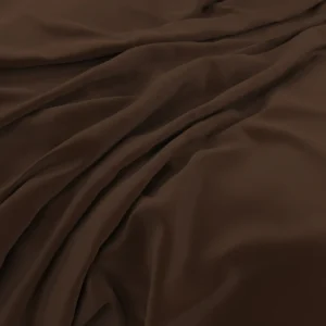 Plush Velvet Fabric from Warwick Plush Velvet IV collection - brown plain velvet-chenille