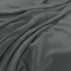 Plush Velvet Fabric from Warwick Plush Velvet IV collection - black-grey plain velvet-chenille