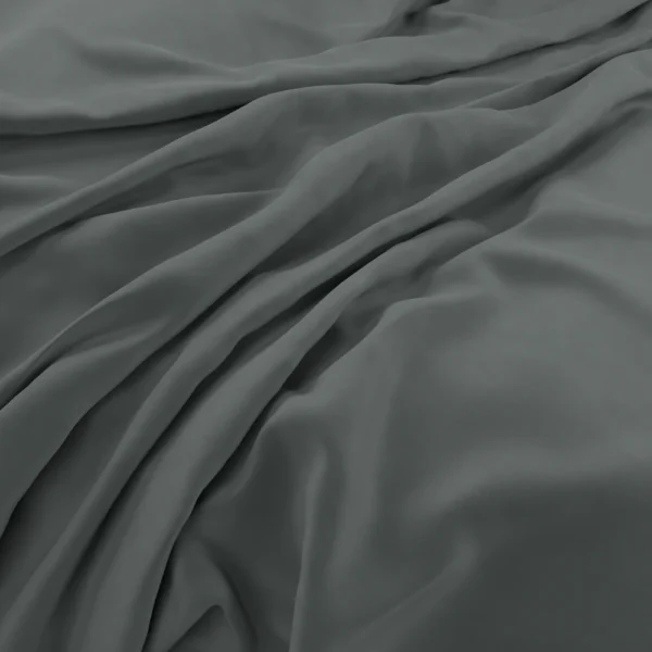 Plush Velvet Fabric - Hague by Plush Velvet Fabric from Warwick Plush Velvet IV collection - black-grey plain velvet-chenille