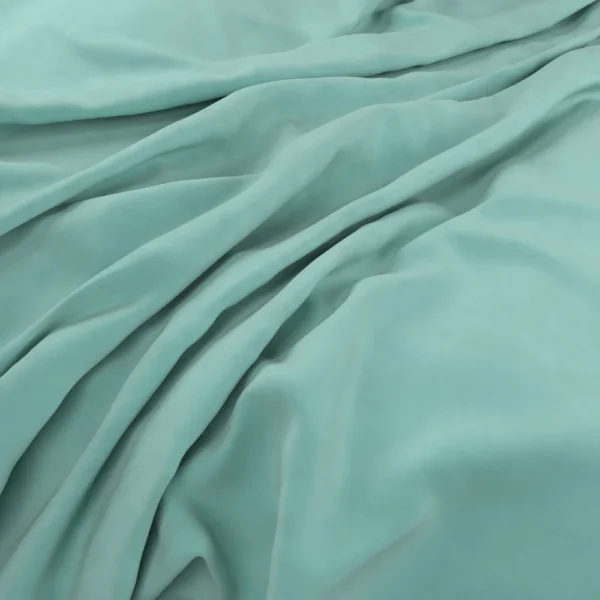 Plush Velvet Fabric - Pool by Plush Velvet Fabric from Warwick Plush Velvet IV collection - blue plain velvet-chenille