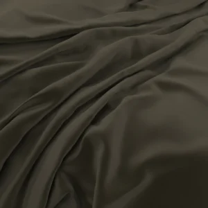 Plush Velvet Fabric from Warwick Plush Velvet IV collection - black-grey plain velvet-chenille