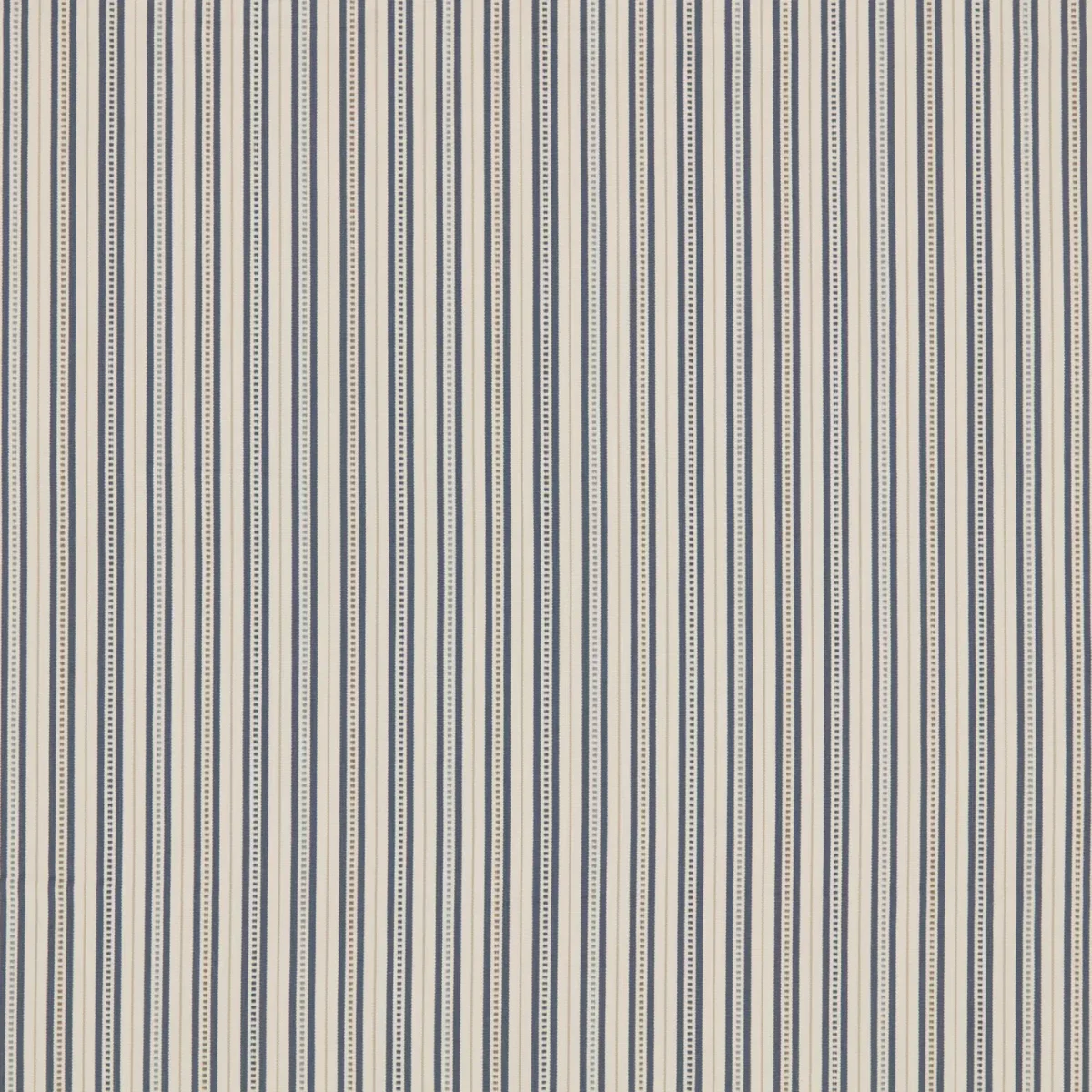Brookhaven Fabric from Warwick Hampton Weaves & Embroideries collection - blue striped woven