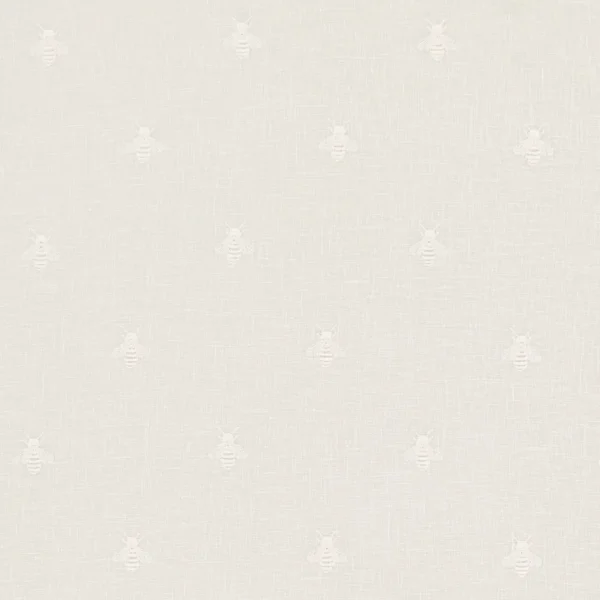 Bumblebee Fabric from Warwick Hampton Weaves & Embroideries collection - white animal embroideried