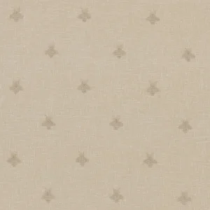 Bumblebee Fabric from Warwick Hampton Weaves & Embroideries collection - neutral animal embroideried