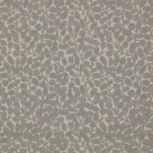 Gardiner Fabric from Warwick Hampton Weaves & Embroideries collection - black-grey botanical embroideried
