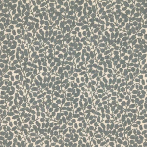 Gardiner Fabric from Warwick Hampton Weaves & Embroideries collection - blue botanical embroideried