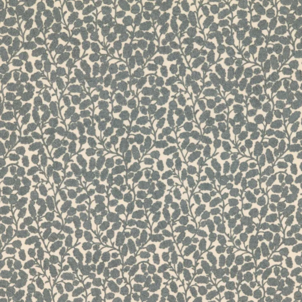 Gardiner Fabric - Saltwater by Gardiner Fabric from Warwick Hampton Weaves & Embroideries collection - blue botanical embroideried
