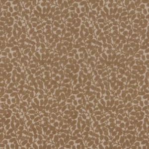 Gardiner Fabric from Warwick Hampton Weaves & Embroideries collection - brown botanical embroideried