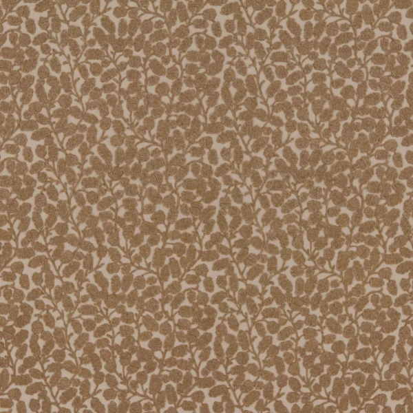 Gardiner Fabric - Sandytan by Gardiner Fabric from Warwick Hampton Weaves & Embroideries collection - brown botanical embroideried