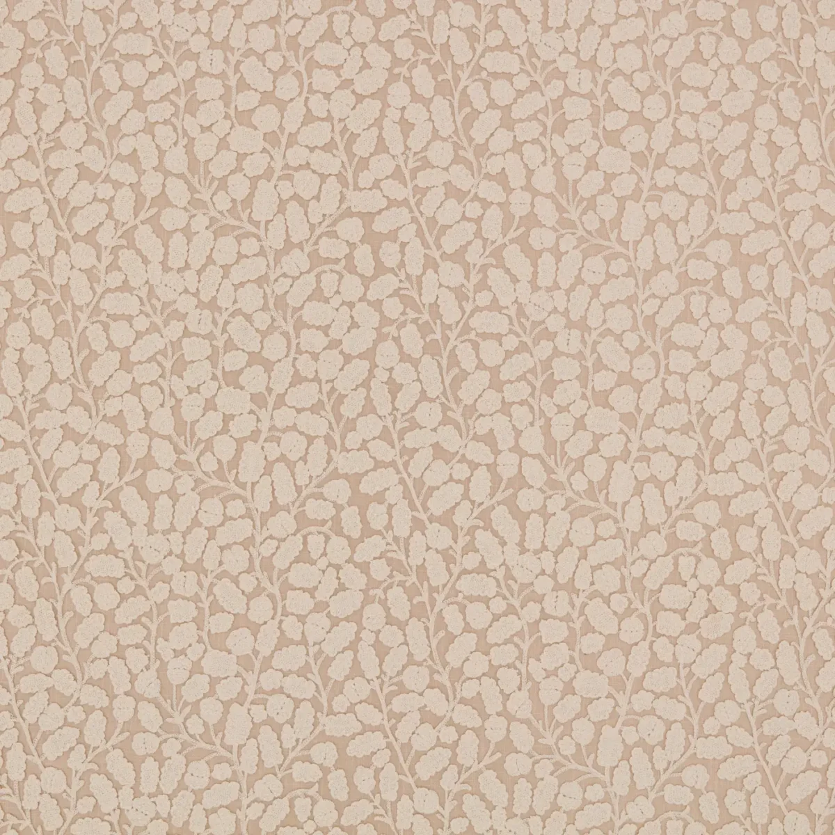 Gardiner Fabric - Shell by Gardiner Fabric from Warwick Hampton Weaves & Embroideries collection - neutral botanical embroideried