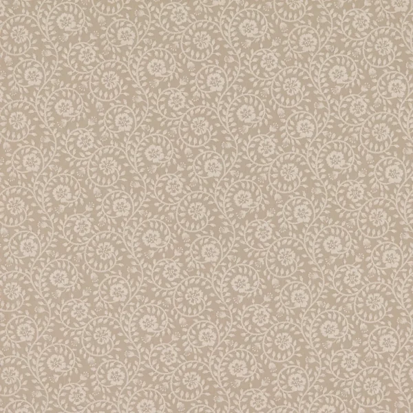 Marion Fabric - Quaker by Marion Fabric from Warwick Hampton Weaves & Embroideries collection - neutral botanical embroideried