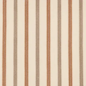 Meschutt Fabric from Warwick Hampton Weaves & Embroideries collection - red striped embroideried