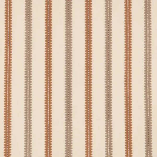 Meschutt Fabric from Warwick Hampton Weaves & Embroideries collection - red striped embroideried