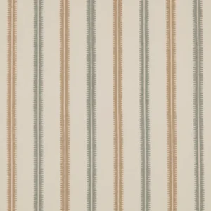 Meschutt Fabric from Warwick Hampton Weaves & Embroideries collection - blue striped embroideried